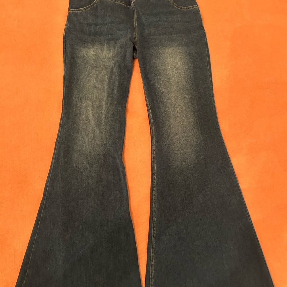 HALARA Dark Blue Flare Jeans